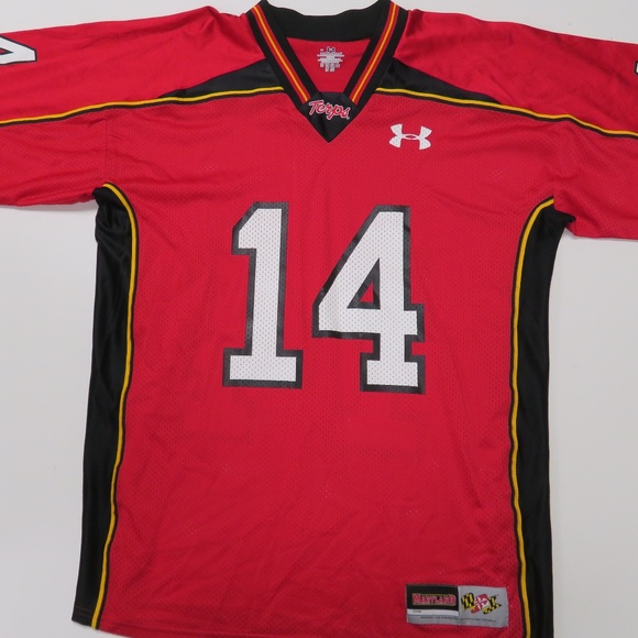 Under Armour Maryland Terrapins Jersey Red 14